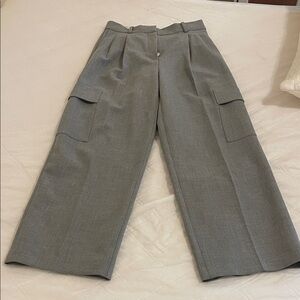 Aritzia Gray Wide-Leg pocket Pants